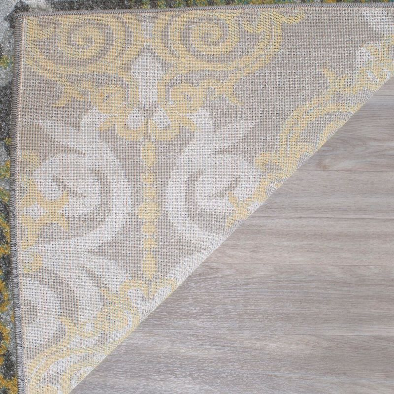 Evoke EVK230 Power Loomed Area Rug - Grey/Ivory - 12'x18' - Safavieh.