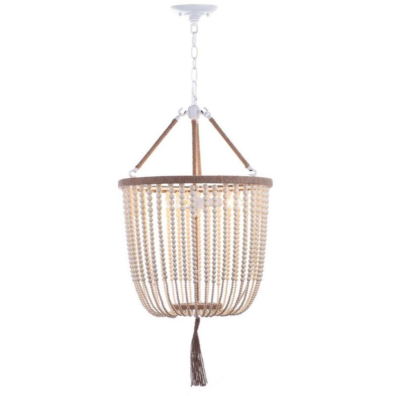 Angie Beads Pendant Lamp - LIT4476 - Cream - Safavieh