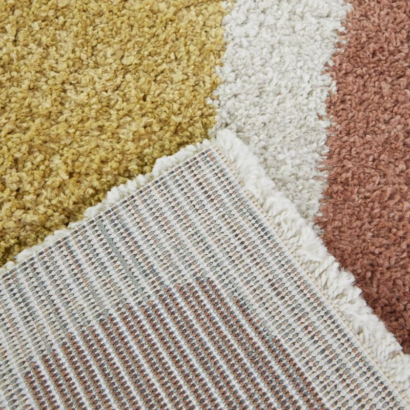 Balta Rugs 7'10"x10' Cesare Abstract Plush Teen Rug Pink: High Pile, Stain-Resistant, Machine Made, OEKO-TEX Certified