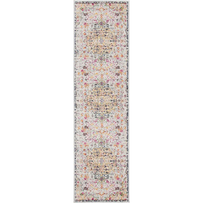 Madison MAD447 Power Loomed Runner Rug - Grey/Gold - 2'2"x6' - Safavieh.