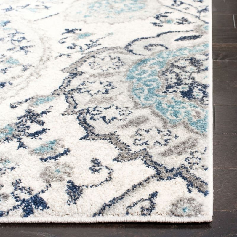 Madison MAD600 Power Loomed Indoor Accent Rug - Cream/Light Grey - 2'3"x4' - Safavieh