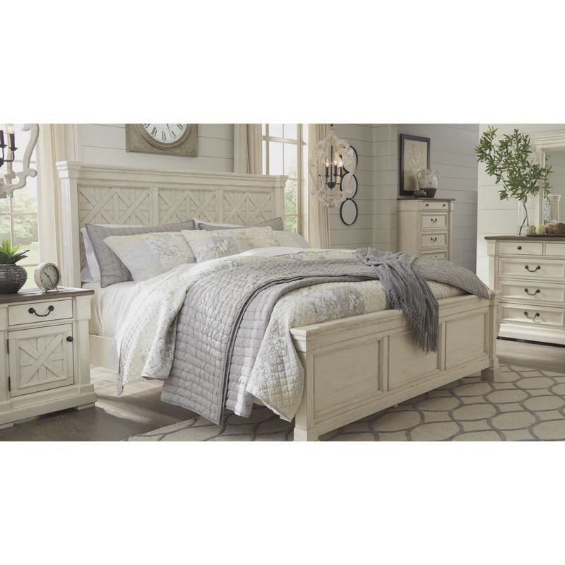 Bolanburg One Drawer Nightstand Antique White: Farmhouse Style with USB Ports - Signature Design by Ashley