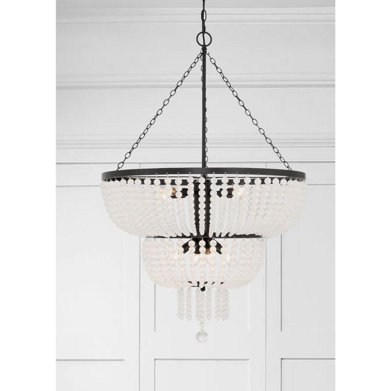 Crystorama Lighting Rylee 8 - Light Chandelier in  Matte Black
