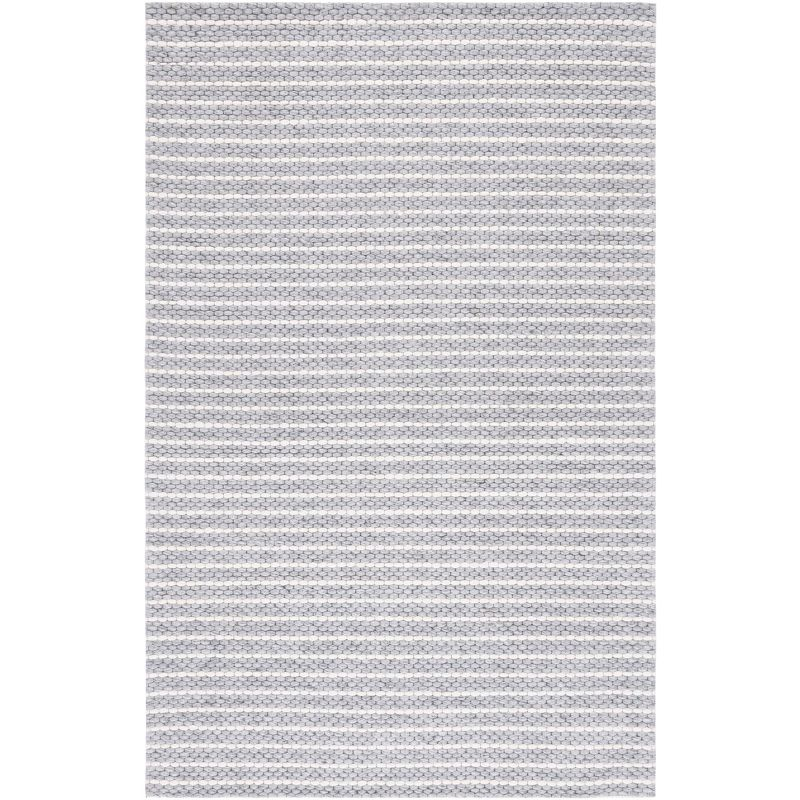 Marbella MRB207 Hand Woven Indoor Accent Rug - Grey/Ivory - 4'x6' - Safavieh