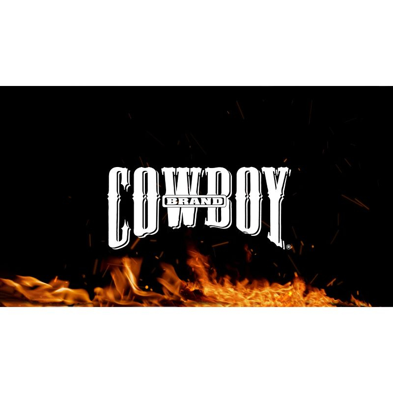 Cowboy .65 cu ft Hickory Cooking Wood: Kiln Dried, Long-Burning Fire Logs for Grills & Smokers