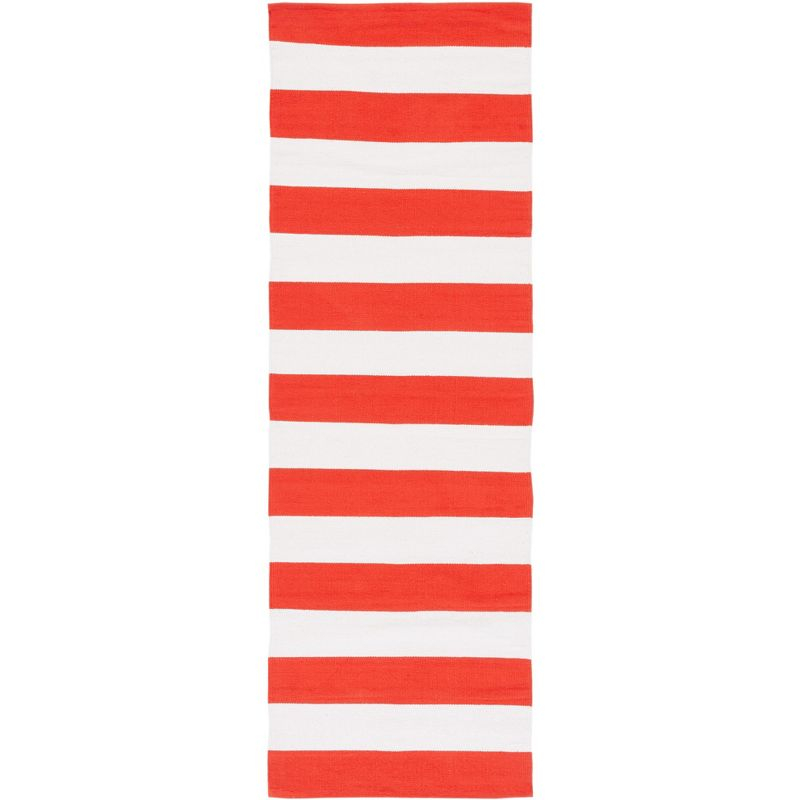 Montauk MTK712 Hand Woven Indoor Runner Rug - Rust/Ivory - 2'3"x9' - Safavieh