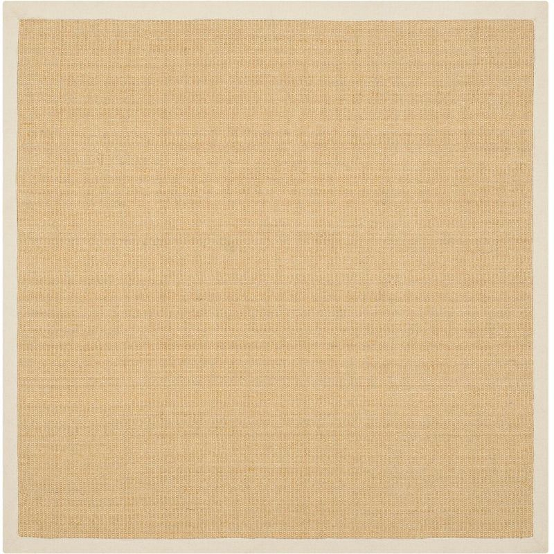 Natural Fiber NF441 Power Loomed Indoor Area Rug - Maize/Wheat - 6'x6' - Safavieh.