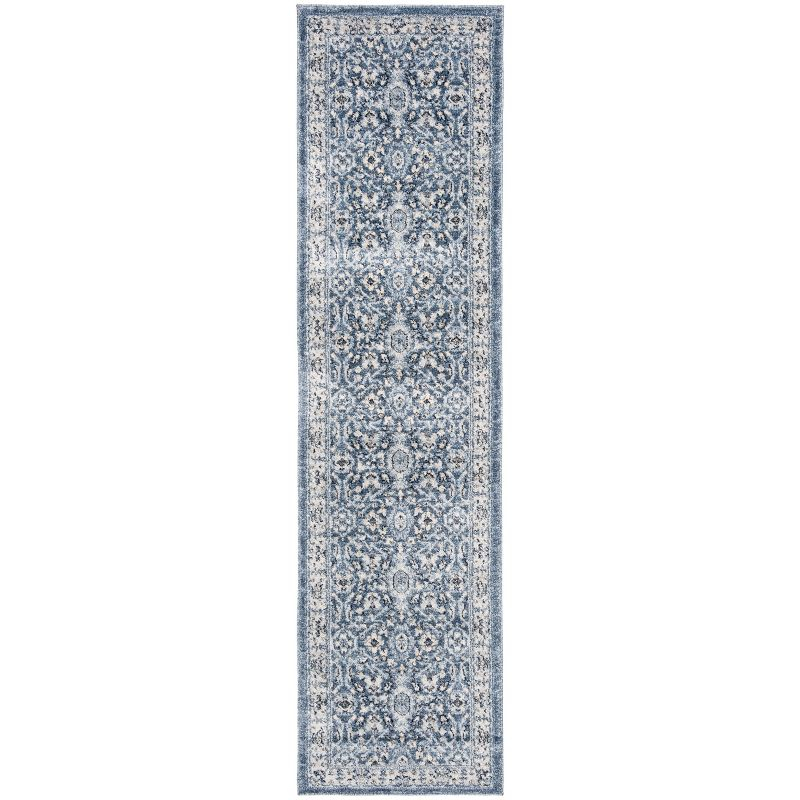 Charleston CHL412 Loomed Indoor Runner Rug - Navy/Creme - 2'x8' - Safavieh
