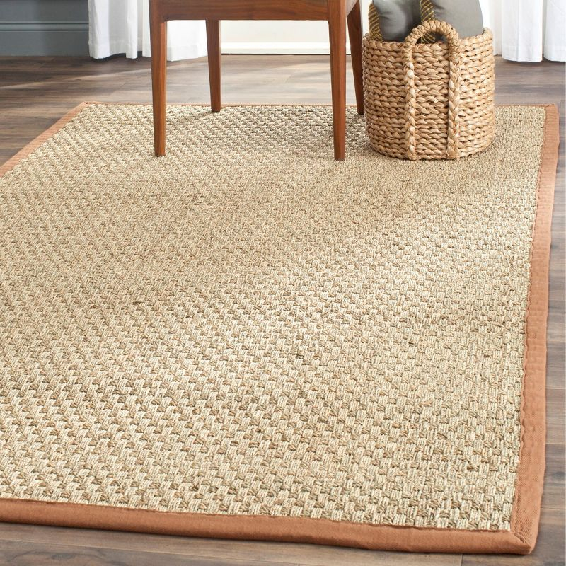 Natural Fiber NF114 Power Loomed Indoor Area Rug - Natural/Brown - 6'x6' - Safavieh