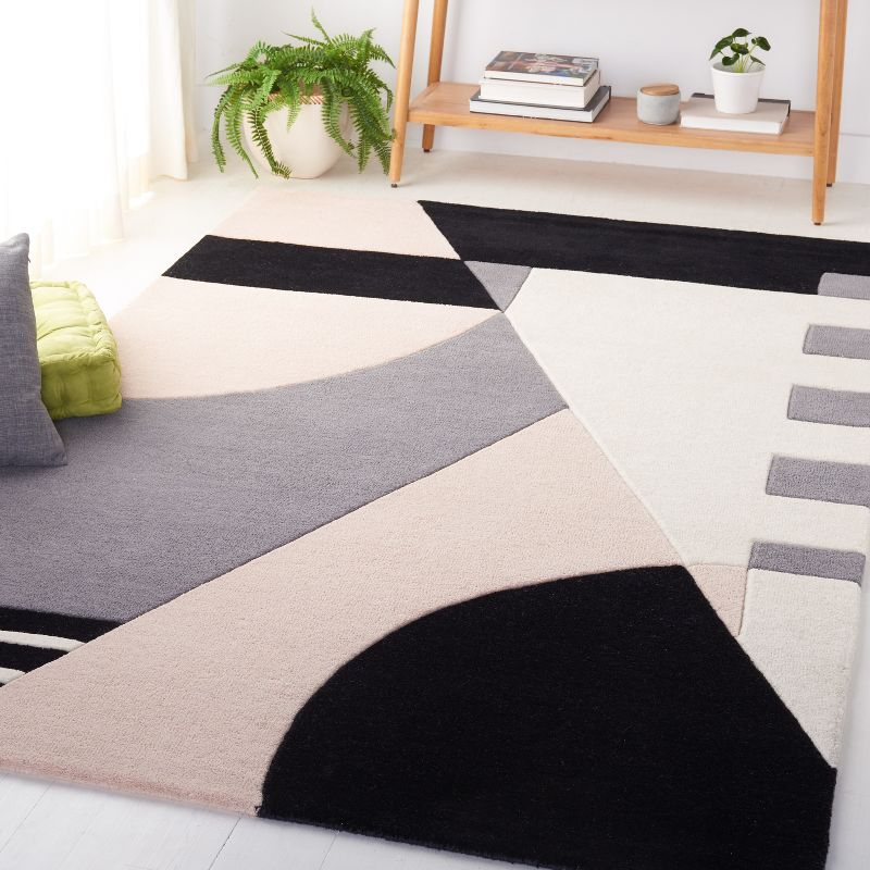 Rodeo Drive RD863 Hand Tufted Area Rug - Pink/Ivory - 3'x5' - Safavieh.