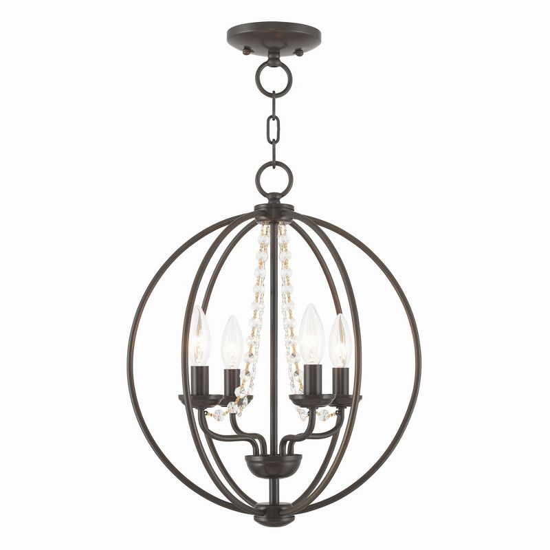 Livex Lighting Arabella 4 - Light Chandelier in  English Bronze