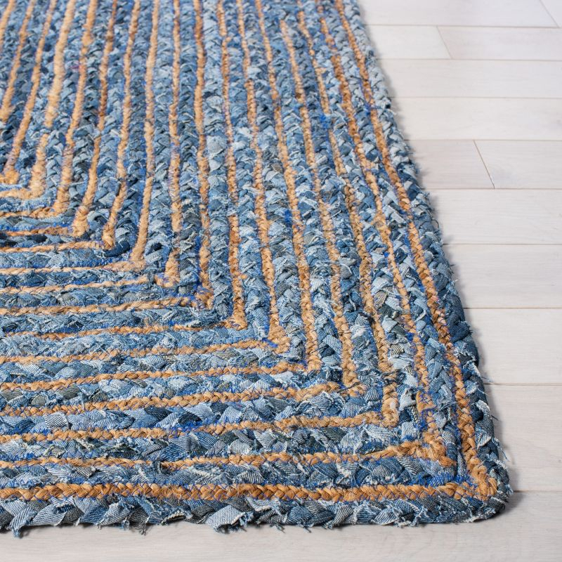 Cape Cod CAP202 Woven Indoor Area Rug - Blue/Natural - 5'x8' - Safavieh
