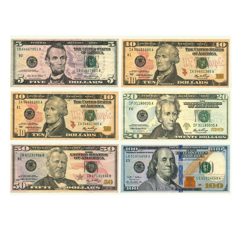 Ashley Productions Math Die-Cut Magnets, U.S. Dollars