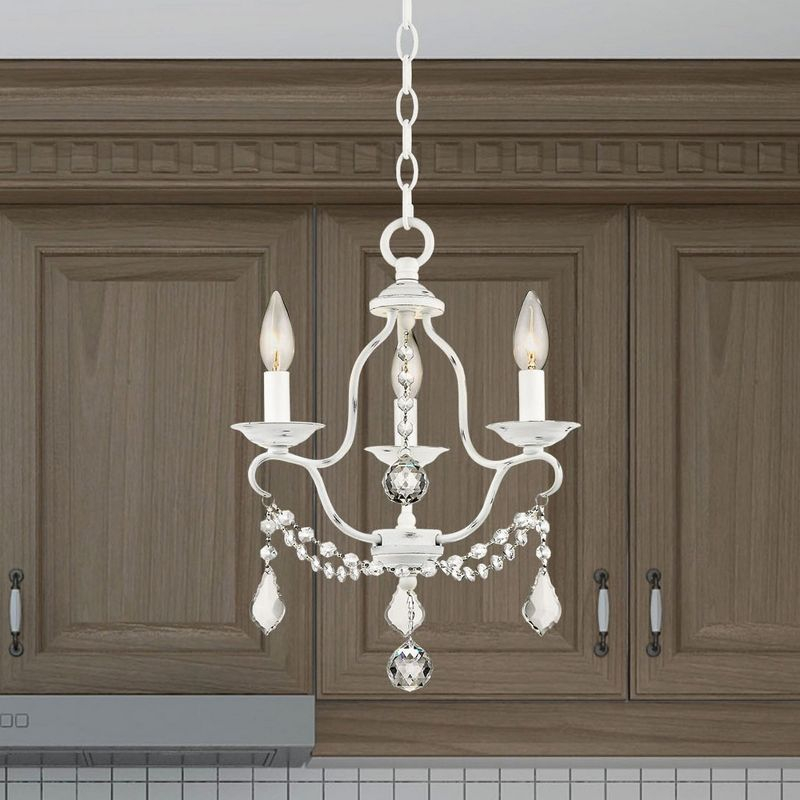 Livex Lighting Chesterfield 3 - Light Chandelier in  Antique White
