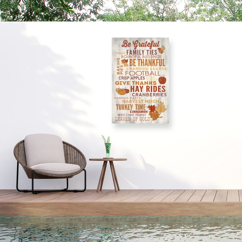 Trademark Fine Art - Lantern Press 'Collage 6' Outdoor Canvas - 22x32