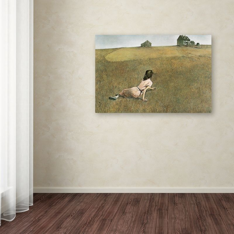 Trademark Fine Art -Andrew Wyeth 'Christina's World' Canvas Art - 16''x24''