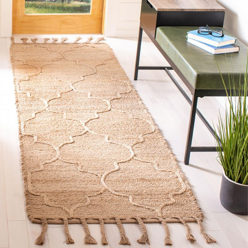 Natural Fiber NF106 Hand Woven Runner Rug - Natural - 2'6"x8' - Safavieh..