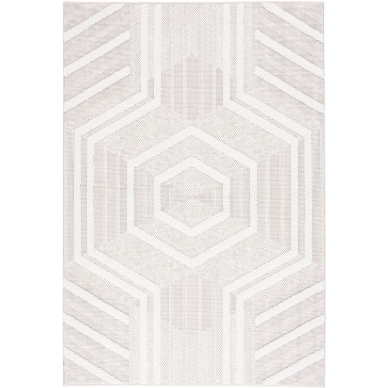 Trends TRD114 Power Loomed Area Rug - Beige/Ivory - 5'3"x7'6" - Safavieh.