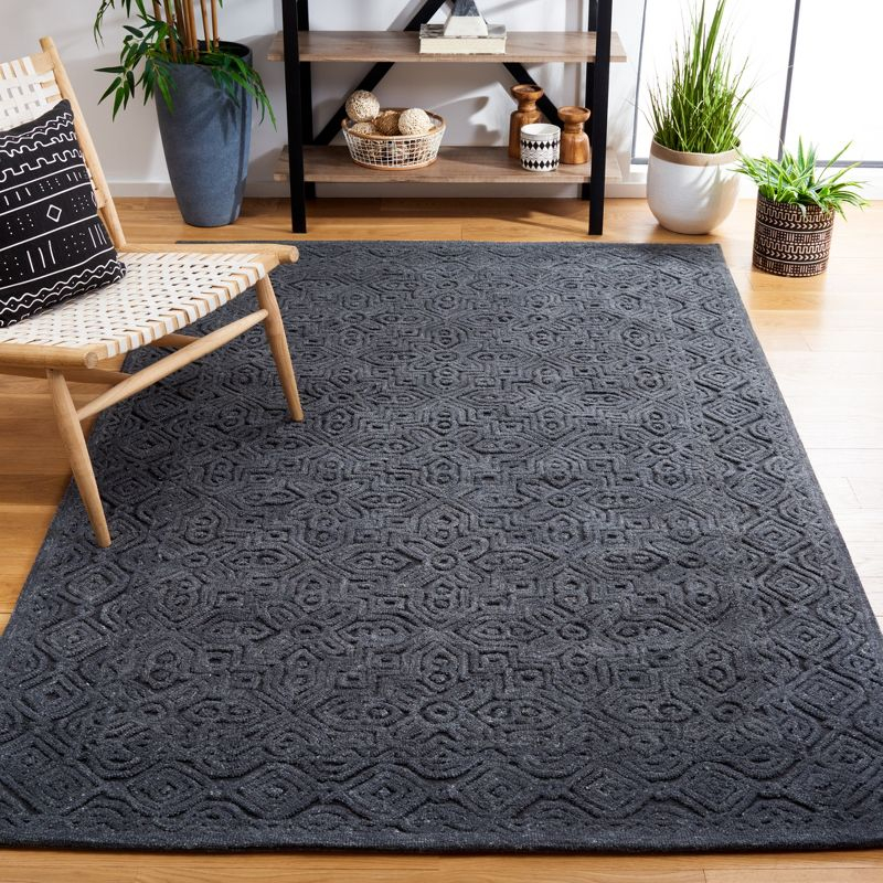 Textural TXT101 Hand Tufted Area Rug - Charcoal - 5'x8' - Safavieh.