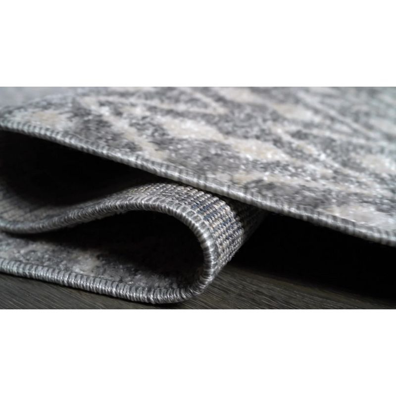2'x8' Ifrane Berber Geometric Stripe Runner Rug, Gray/Cream - JONATHAN Y