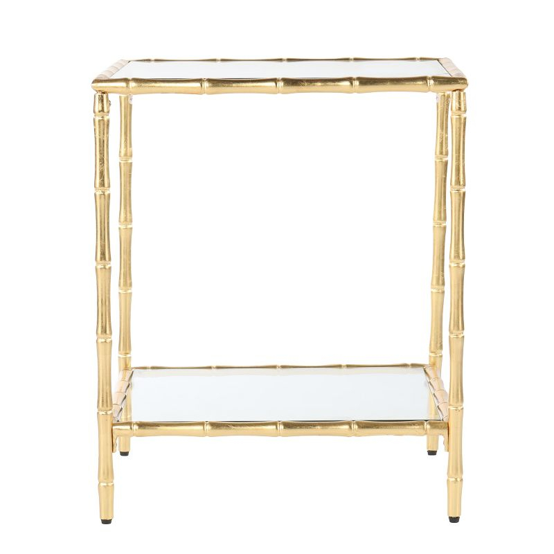 Oversley Glass-Top Accent Table - Gold - SEI