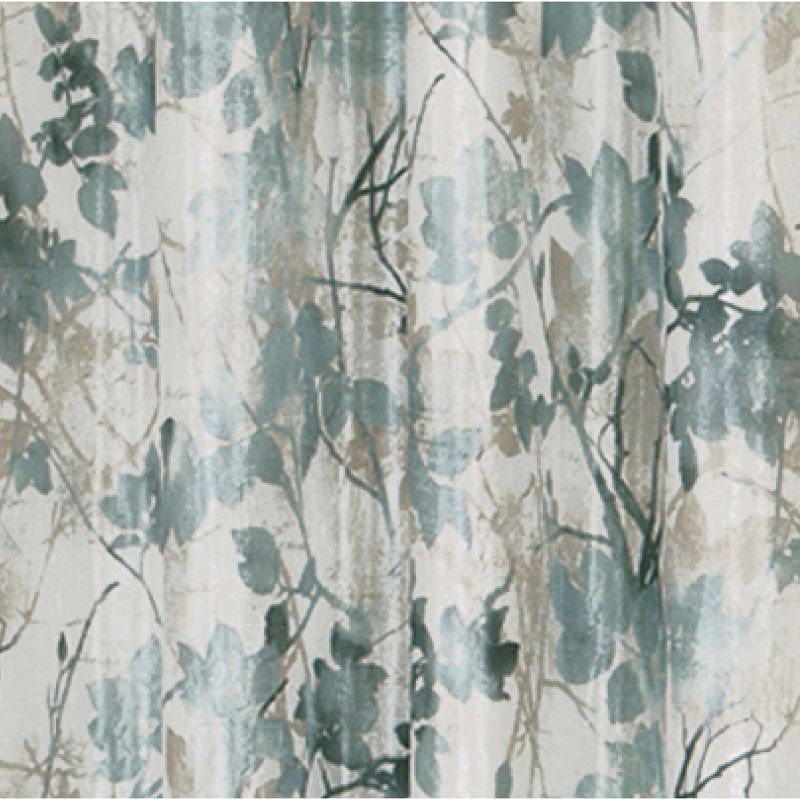 Kate Aurora Country Living 100% Thermal Lined Grommet Top Floral Room Darkening Curtains - 50 in. W x 63 in. L, Blue