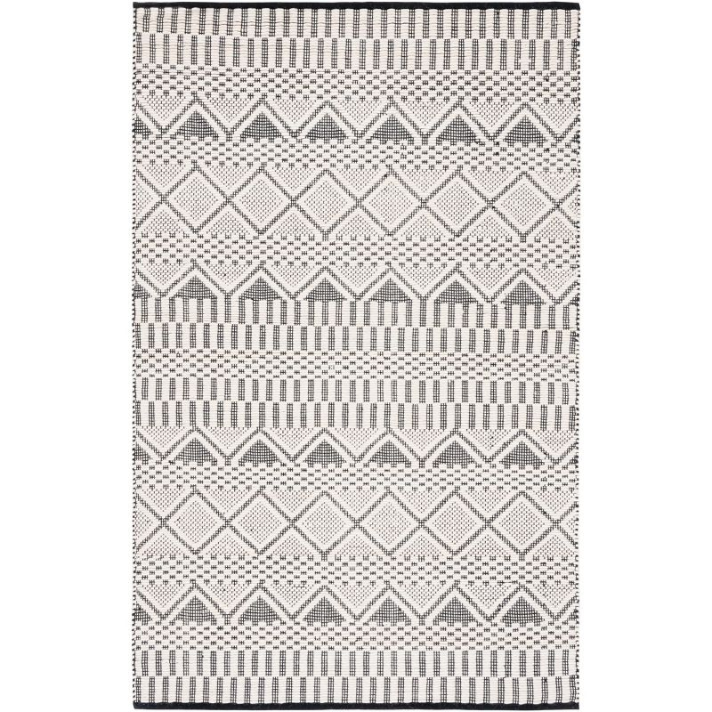Natura NAT853 Hand Woven Area Rug - Ivory/Black - 3'x5' - Safavieh.