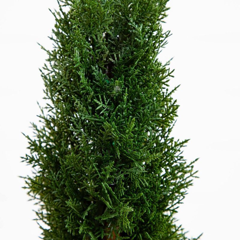 Nearly Natural 2-ft Cedar Spiral Silk Tree (Indoor/Outdoor)