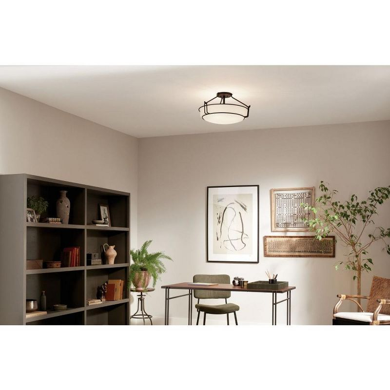 Kichler Lighting Alkire 4 - Light Semi-Flush Mount in  Black