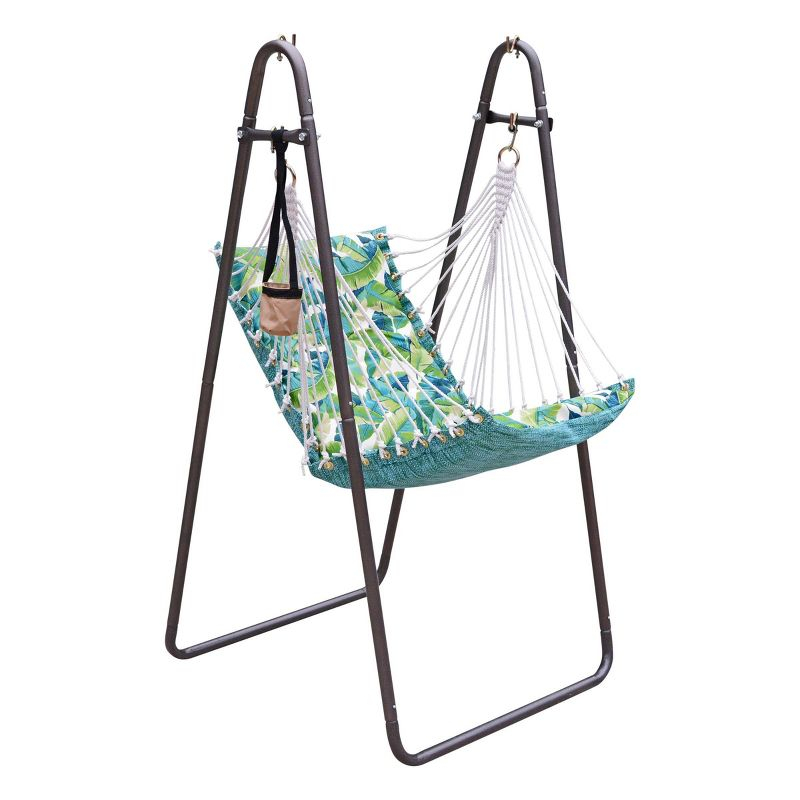 Soft Comfort Swing Chair & Stand - Green - Algoma