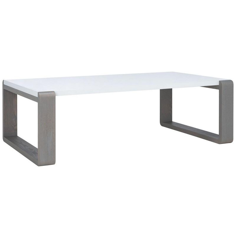 Bartholomewith Coffee Table - White/Grey - Safavieh