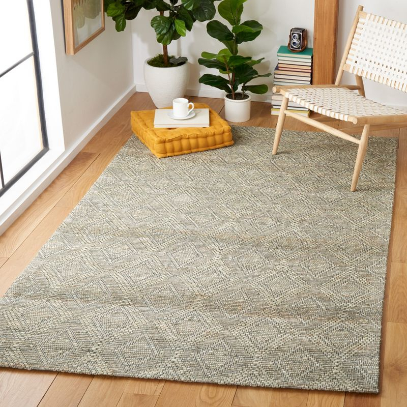 Marbella MRB307 Hand Woven Area Rug - Grey/Sage - 5'x8' - Safavieh.