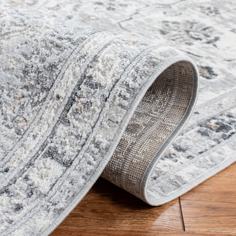 Shivan SHV136 Power Loomed Runner Rug - Ivory/Grey - 2'x7' - Safavieh.