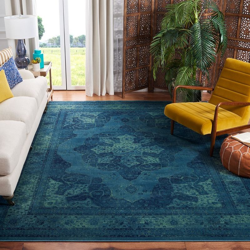 Vintage VTG158 Power Loomed Indoor Area Rug - Blue/Multi - 8'x10' - Safavieh.