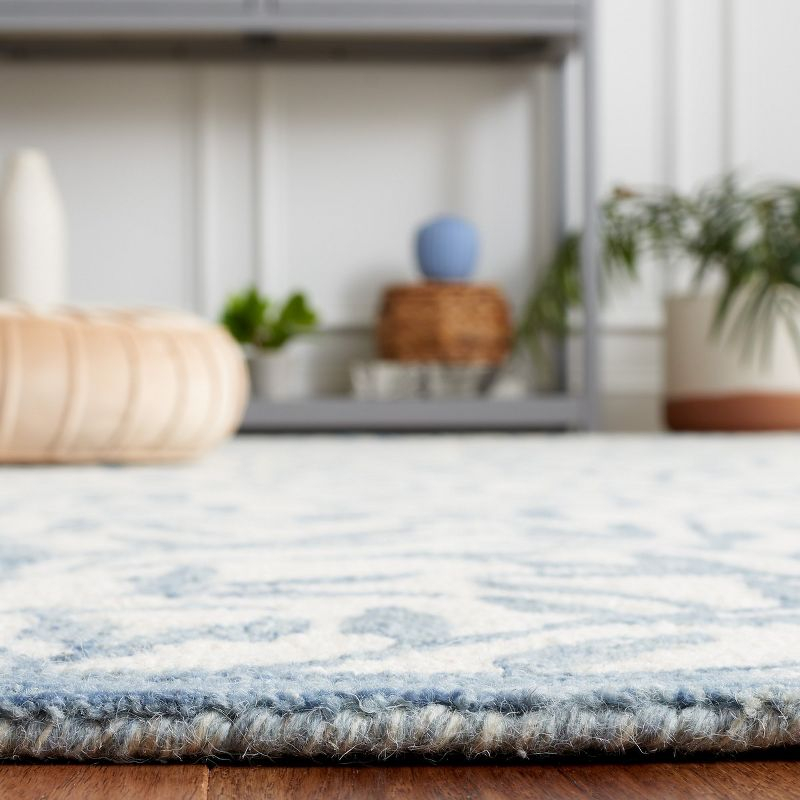 Jardin JAR753 Hand Tufted Area Rug - Ivory/Blue - 6'x6' - Safavieh.