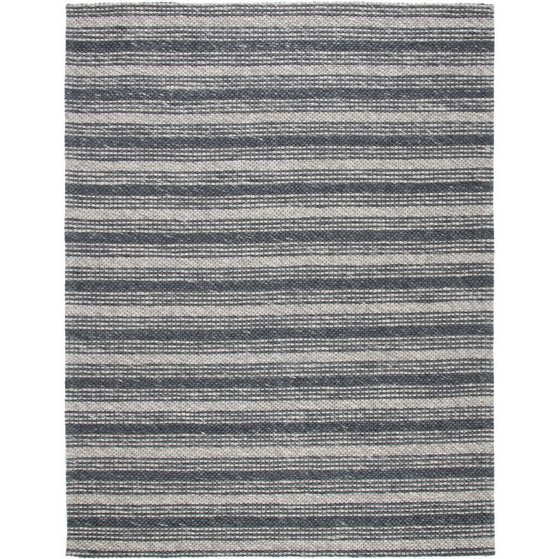 Marbella MRB522 Hand Loomed Indoor Area Rug - Grey/Chocolate - 6'x9' - Safavieh