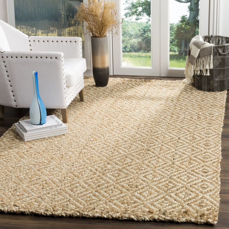 Natural Fiber NF261 Hand Woven Indoor Area Rug - Ivory/Natural - 6'x9' - Safavieh