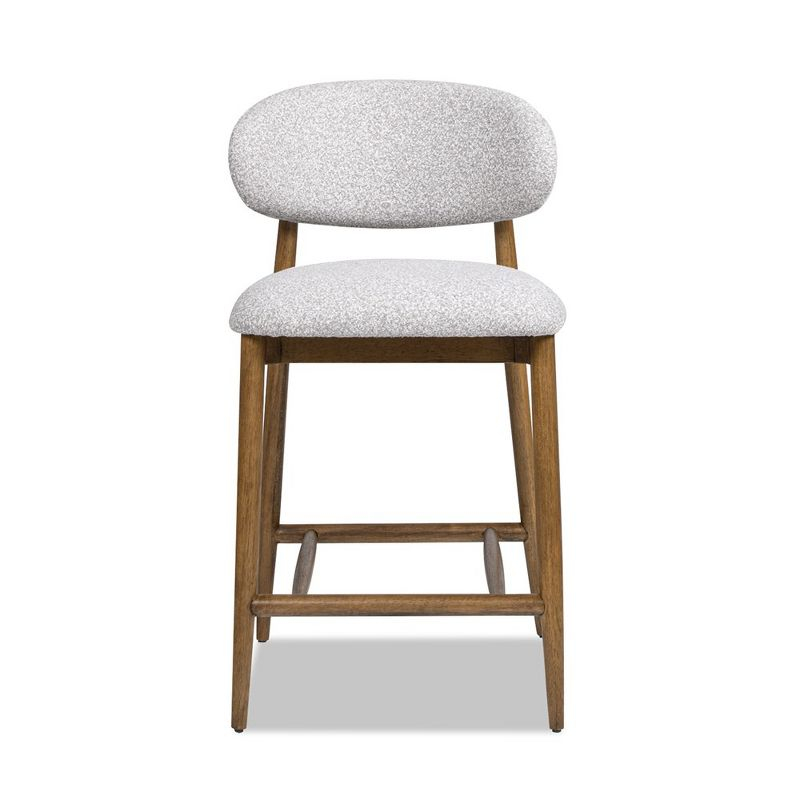 Jennifer Taylor Home Locke 26.5" Modern Upholstered Counter Stool with Wood Frame