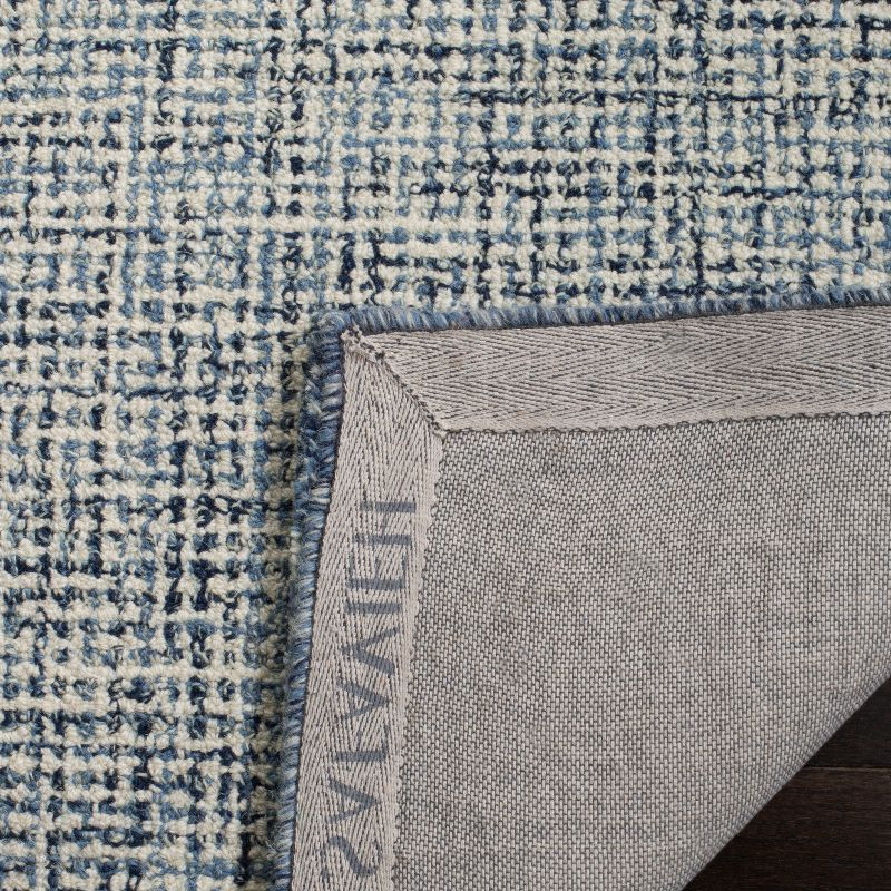Abstract ABT220 Handmade Indoor Accent Rug - Navy/Ivory - 2'-3"x4' - Safavieh