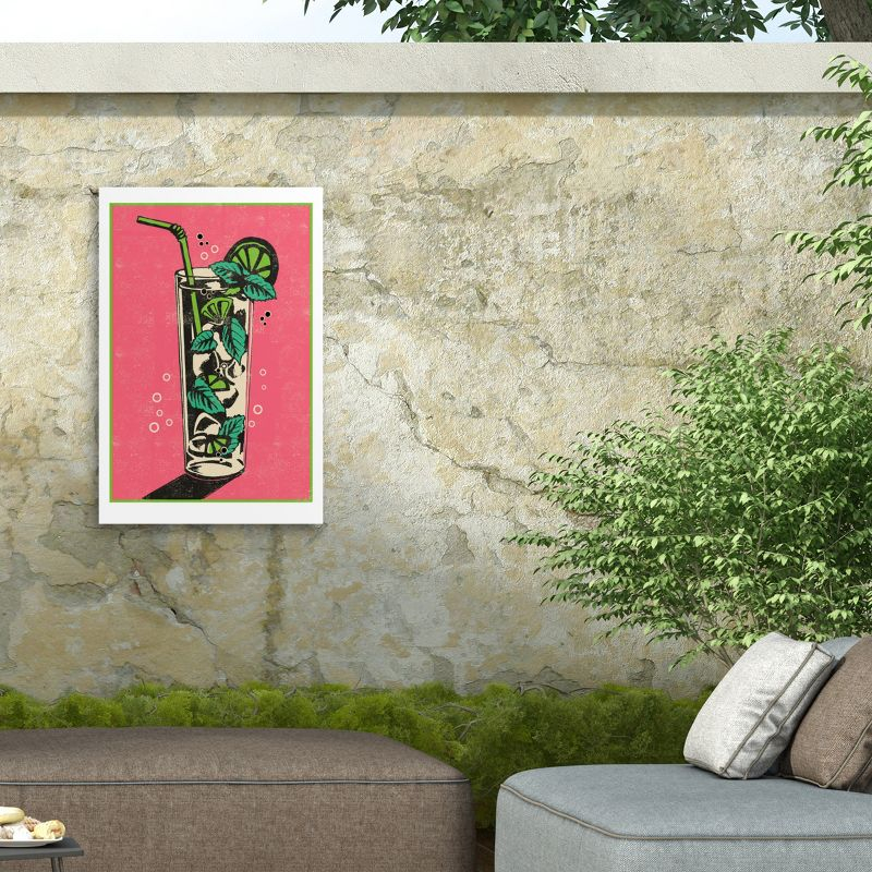 Trademark Fine Art - Jill White 'Mojito Mix' Outdoor All-Weather Wall Decor - 30x47