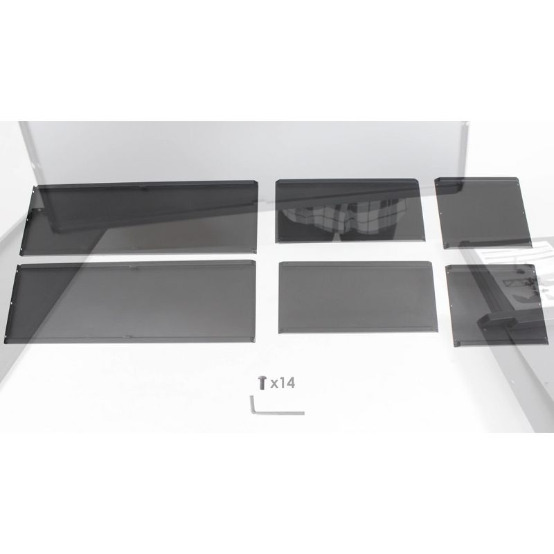 Sunnydaze Indoor/Outdoor Steel Triple Triangle Fire Pit or Fireplace Firewood Log Rack Storage Holder - 41" - Black