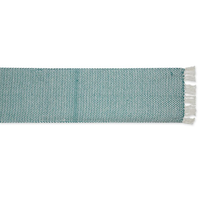 Design Imports  Teal Woven Table Runner 15X108