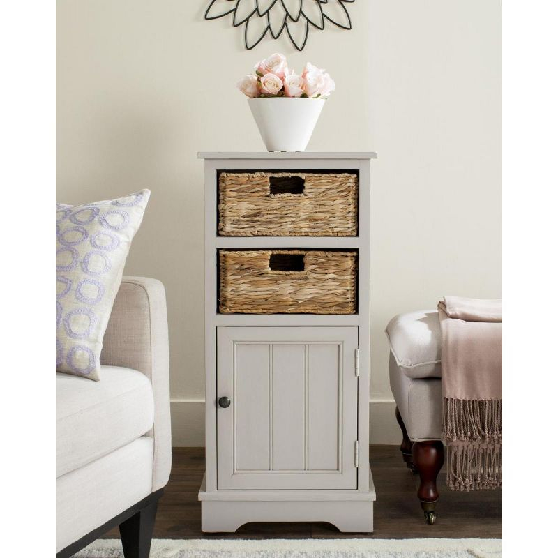 Connery Cabinet - AMH5742 - Vintage Grey - Safavieh Couture