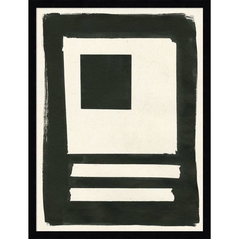 19" x 25" Square Portal II by Moira Hershey Wood Framed Wall Art Print - Amanti Art: Contemporary Lithograph, Vertical Layout