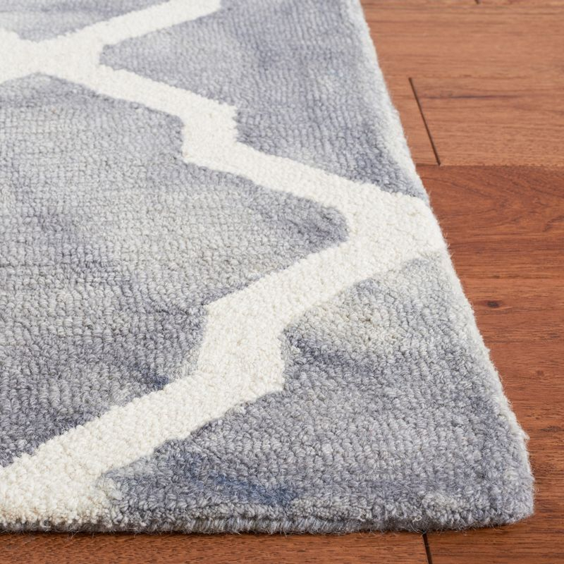 Dip Dye DDY540 Hand Tufted Indoor Area Rug - Grey/Ivory - 7'x7' - Safavieh