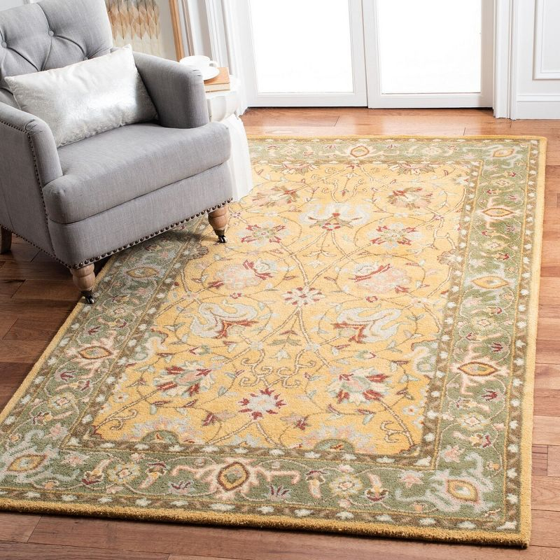 Antiquity AT21 Hand Tufted Indoor Accent Rug - Gold - 2'x3' - Safavieh