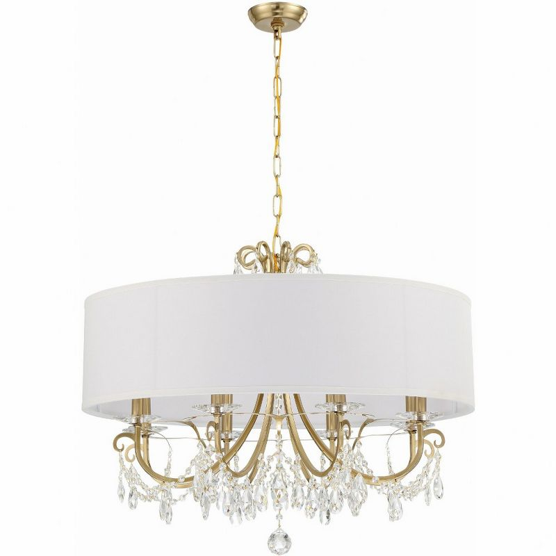 Crystorama Lighting Othello 8 - Light Chandelier in  Vibrant Gold