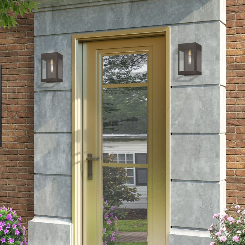 Livex Lighting Barrett 1 - Light Wall Light in  Bronze/Antique Brass