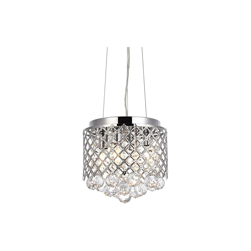 Elegant Lighting Tully 4 lights pendant in chrome