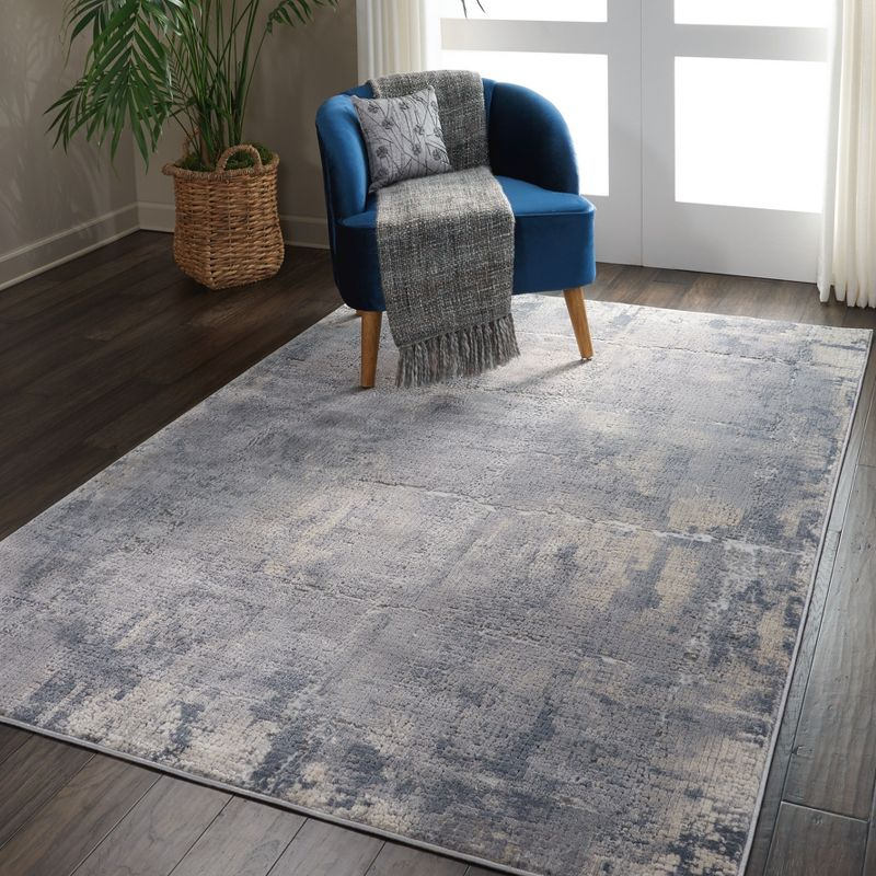 Nourison Rustic Textures Contemporary Indoor Area Rug Grey/Beige 5'3" x 7'3"